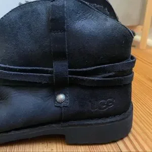 Womens Boots Ugg Pasqual Belted Booties Ugg Pasqual Boot Black Shop - Main Image